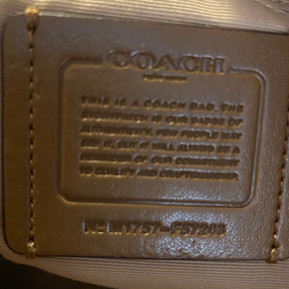 Coach Ava Legacy Jackard Tote Gem